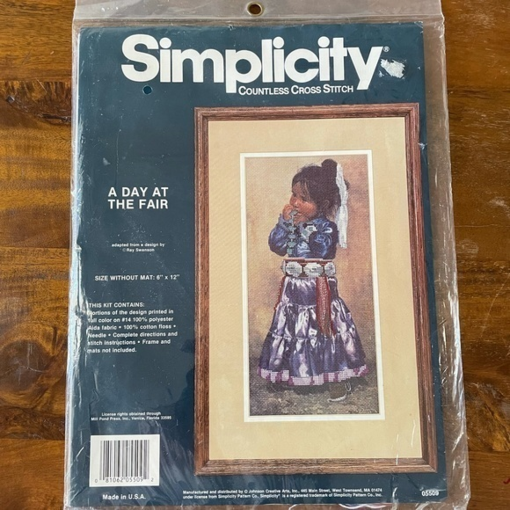 Simplicity‎ a day at the fair Indian cross stitch